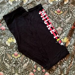 Primark Mickey Mouse Black Leggings